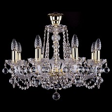 Подвесная люстра bohemia ivele crystal 1402 1402-8-195-g-balls-tube